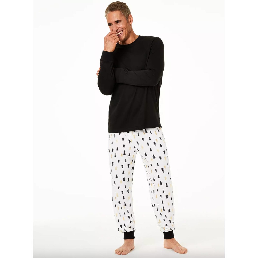 Macy's Black and White Patterned Men's Pants